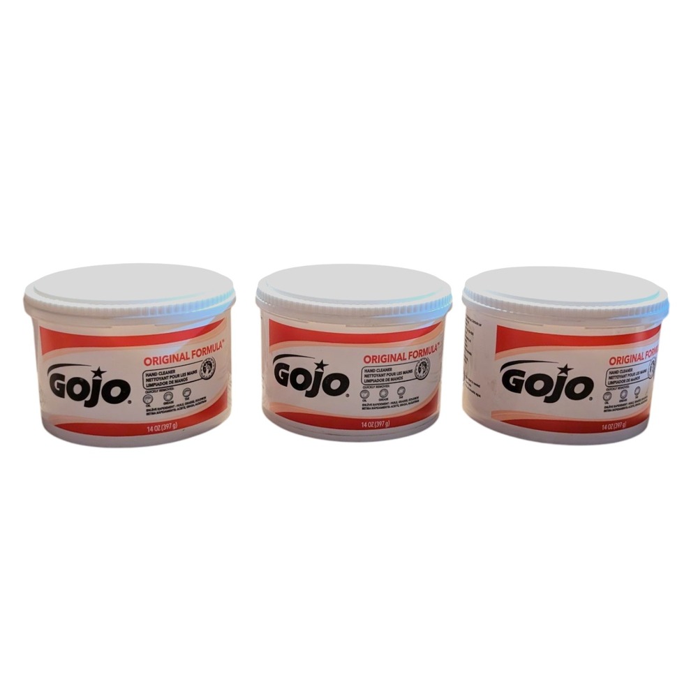 GOJO Original Formula Hand Cleaner 14‎ oz Set of 3 EXP 09/2024 Tar Oil Removal